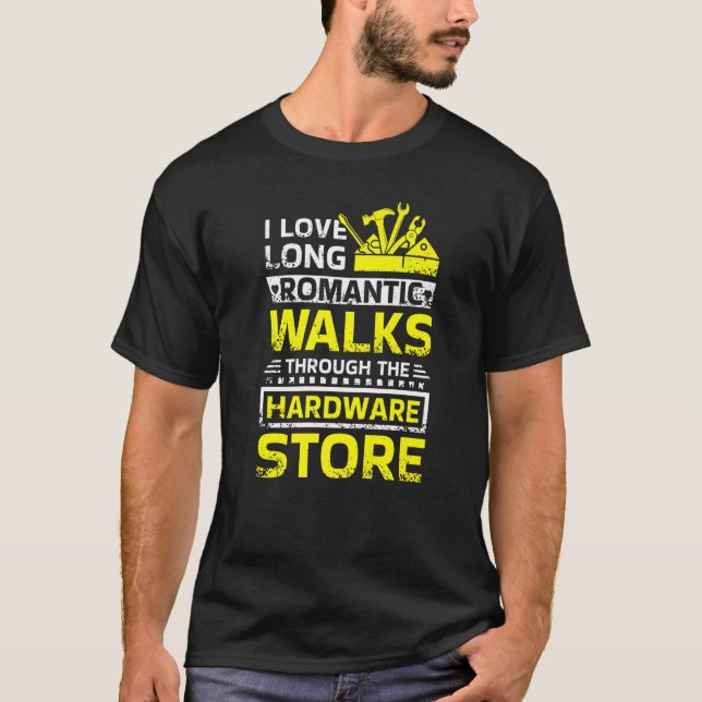 T-shirt J'Aime Les Longues Marches Romantiques À Travers L (Devant)