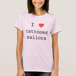 T-shirt J'aime les marins tatoués.