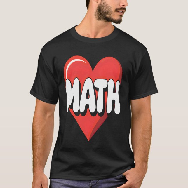 T-shirt J'aime les maths (Devant)