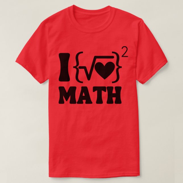 T-shirt J'aime les maths (Design devant)