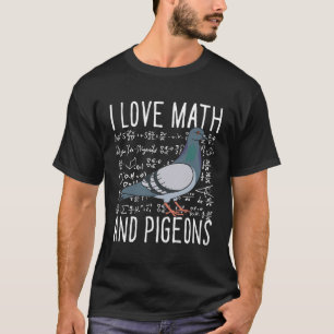 T-shirt J'aime les maths et l'éleveur de pigeons École d'o