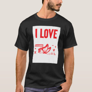 T-shirt J'Aime Les Maths Et Les Papillons