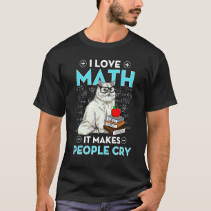 T-shirt J'aime les maths professeur de mathématiques ensei