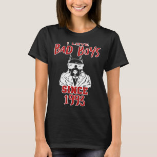 T-shirt J'aime les mauvais garçons depuis 1993