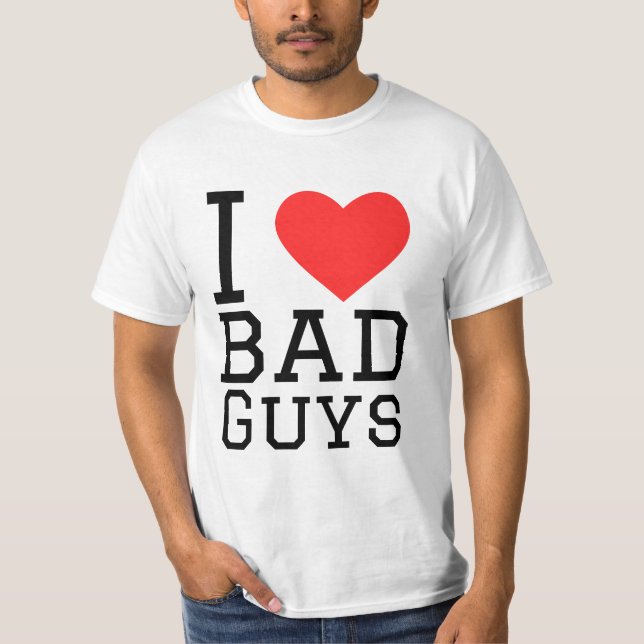 T-shirt J'aime les méchants (Devant)