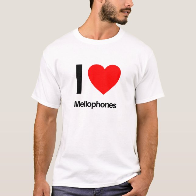 T-shirt j'aime les mellophones (Devant)
