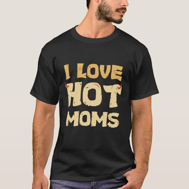 T-SHIRT J'AIME LES MÈRES CANONS (Devant)