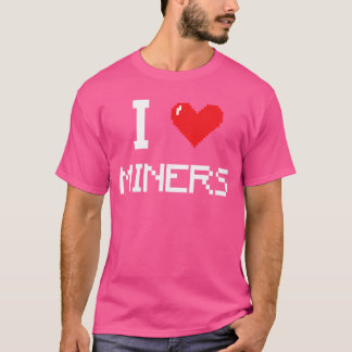 T-shirt J'aime les mineurs drôle mineur mineur gamer rétro