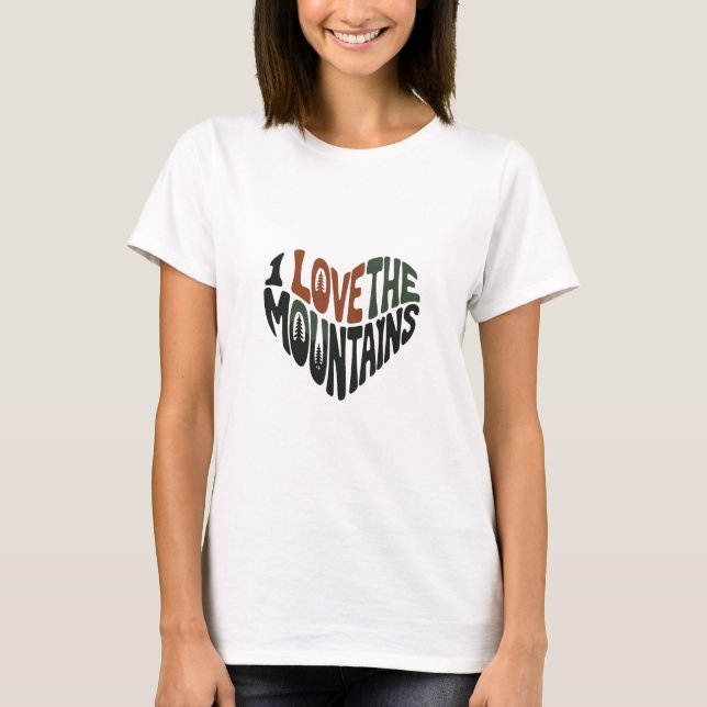T-shirt J'aime les montagnes (Devant)
