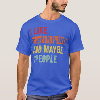 T-shirt J'Aime Les Mots Croisés Peut-Être 3 Personnes