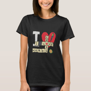 T-shirt J'Aime Les Mots Croisés Puzzles
