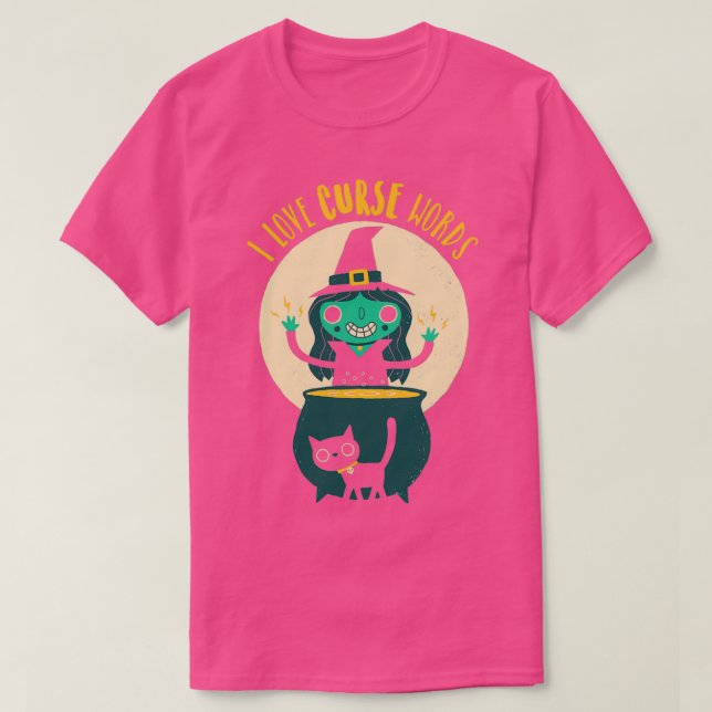 T-shirt J'Aime Les Mots De Malédiction (Design devant)