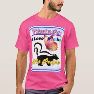 T-shirt J'aime les mouffettes, pas les gens