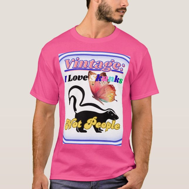 T-shirt J'aime les mouffettes, pas les gens (Devant)