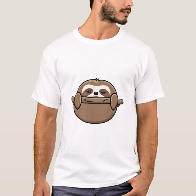 T-shirt J'Aime Les Naps - Napping Sloth (Devant)