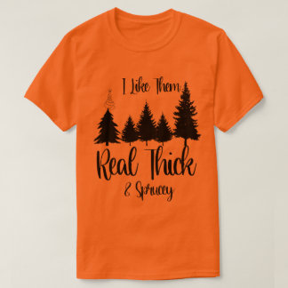 T-shirt J'aime les Noël Xmas vraiment Épais & Sapin