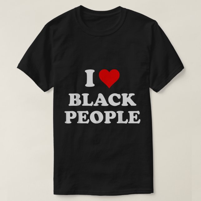 T-shirt J'aime les Noirs (Design devant)