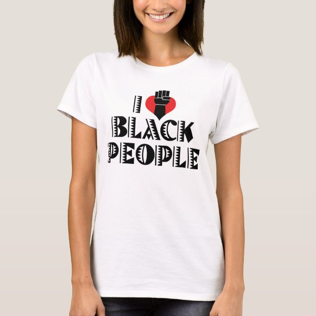 T-Shirt J'aime les Noirs (Devant)