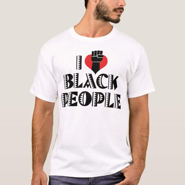 T-shirt J'aime les Noirs (Devant)