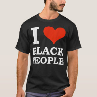 T-shirt J'aime les Noirs Noir est belle Black Pride