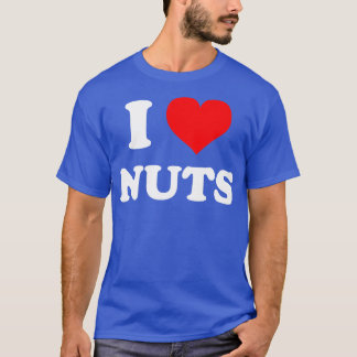 T-shirt J'aime les noix I les noix du coeur