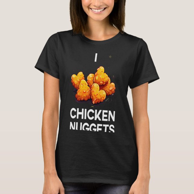 T-shirt J'Aime Les Nuggets De Poulet (Devant)
