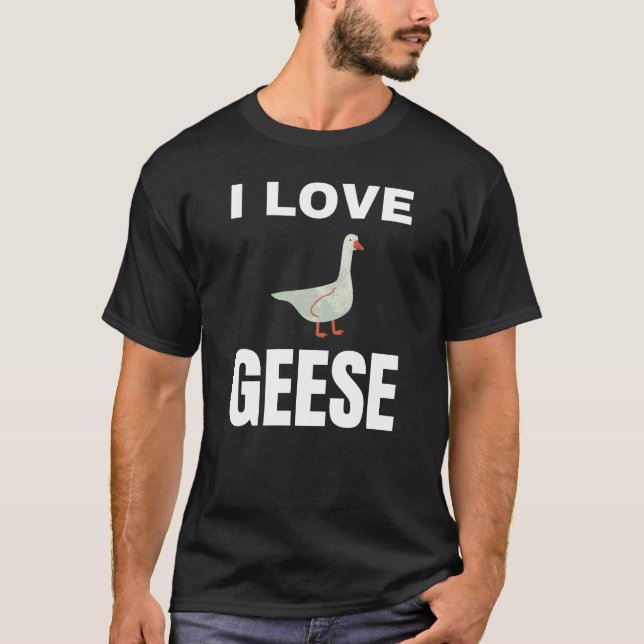 T-shirt J'aime les oies (Devant)
