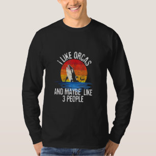 T-shirt J'Aime Les Orcas Baleines Biologistes Baleines Wil
