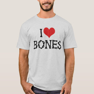 T-shirt J'aime les os de cœur - Chiropracteur amateur d'ar