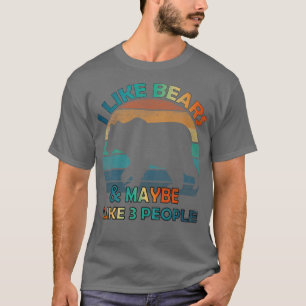 T-shirt J'Aime Les Ours Et Peut-Être 3 Personnes Aiment vi