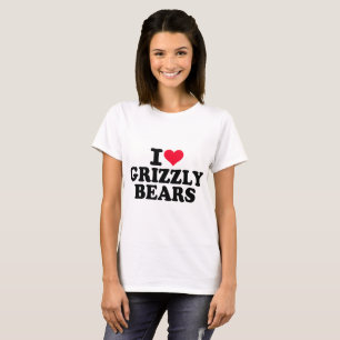 T-shirt J'Aime Les Ours Grizzly