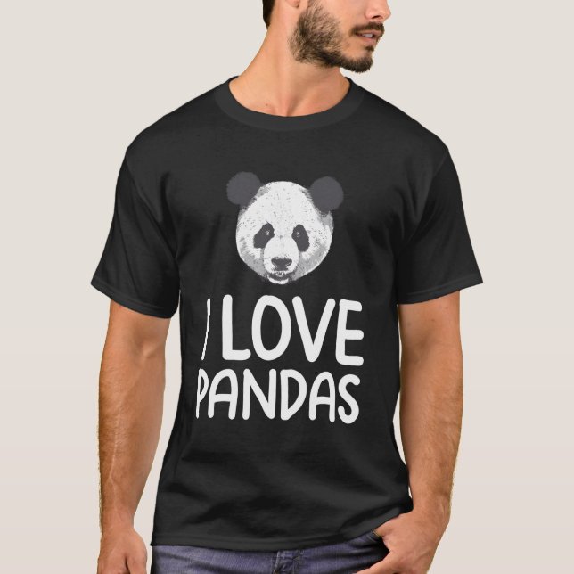 T-shirt J'aime les pandas (Devant)