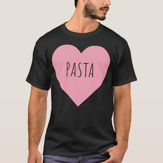 T-shirt J'aime les pâtes (Devant)