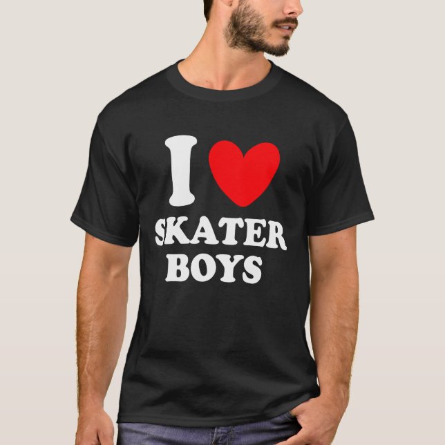 T-shirt j'aime les patineurs (Devant)