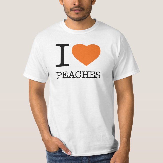 T-SHIRT J'AIME LES PEACHES (Devant)