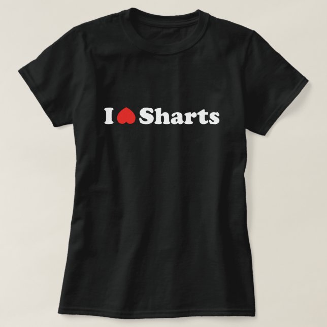 T-shirt J'aime les pets diarrhéiques (Design devant)
