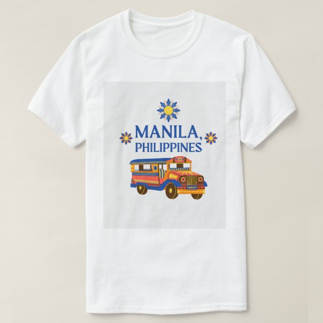 T-shirt J'aime les PHILIPPINES maniaques (Design devant)