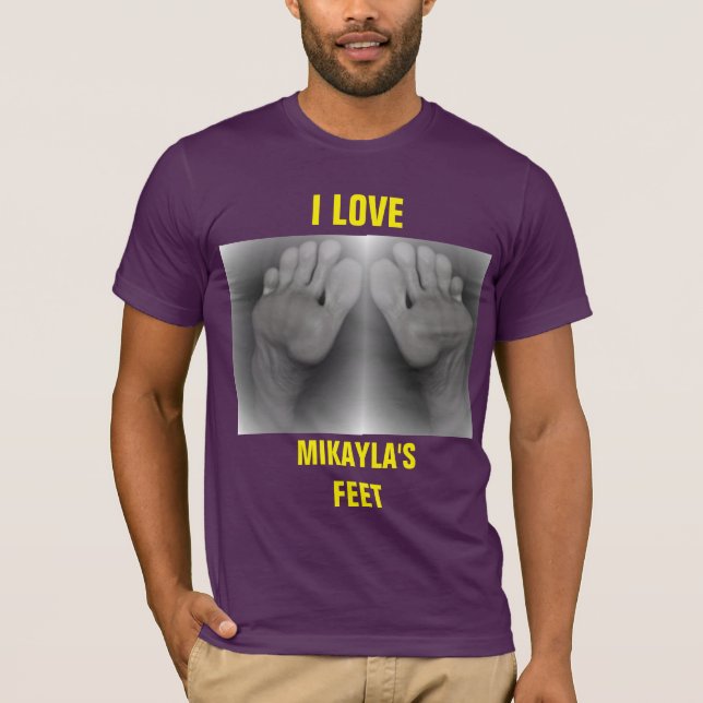 T-SHIRT J'AIME LES PIEDS DE MIKAYLA (Devant)