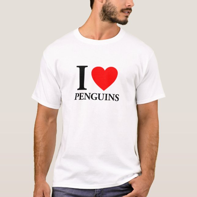 T-shirt J'aime les pingouins (Devant)