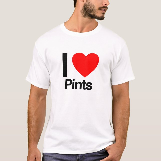 T-shirt j'aime les pintes (Devant)