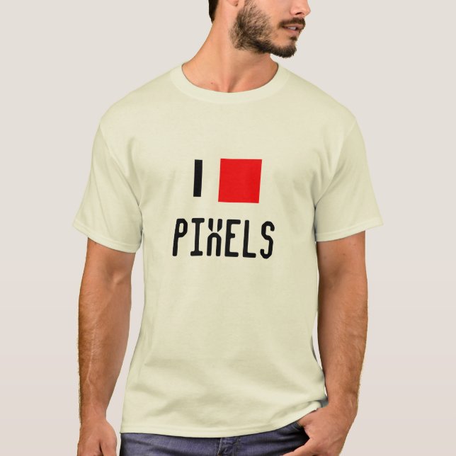 T-shirt J'Aime Les Pixels (Devant)