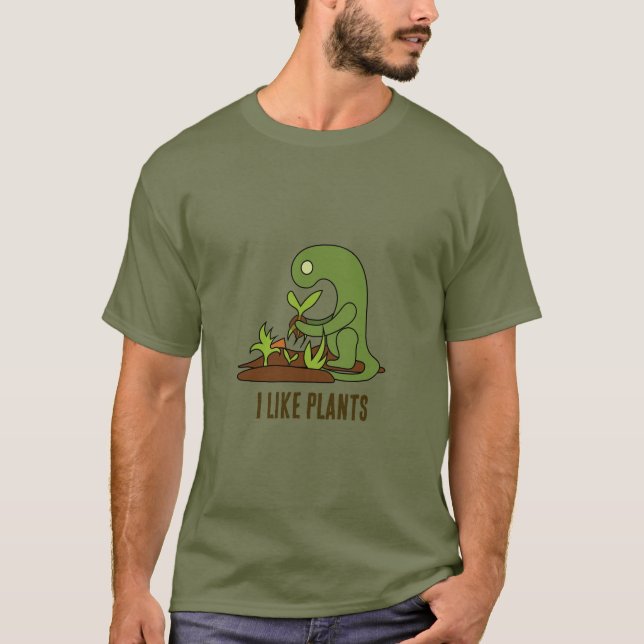 T-shirt J'aime les plantes (Devant)
