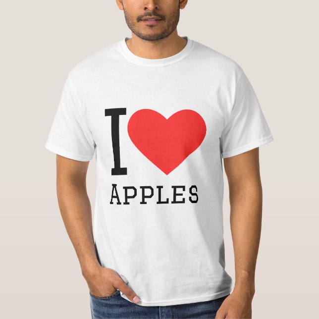 T-shirt J'aime les pommes (Devant)