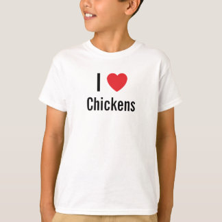 T-shirt J'aime les poulets