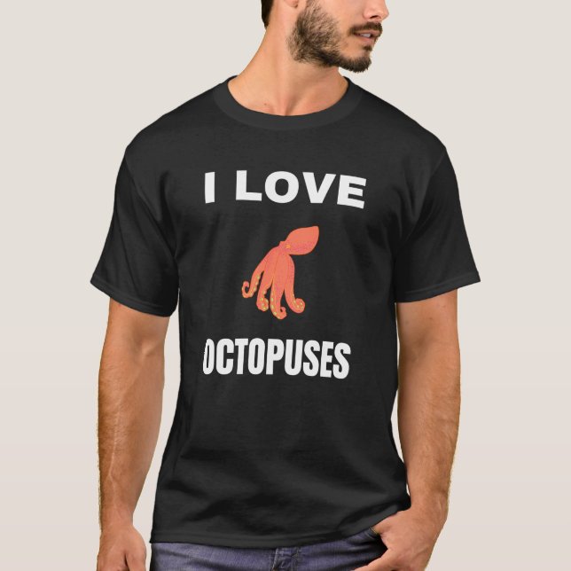 T-shirt J'aime les poulpes (Devant)