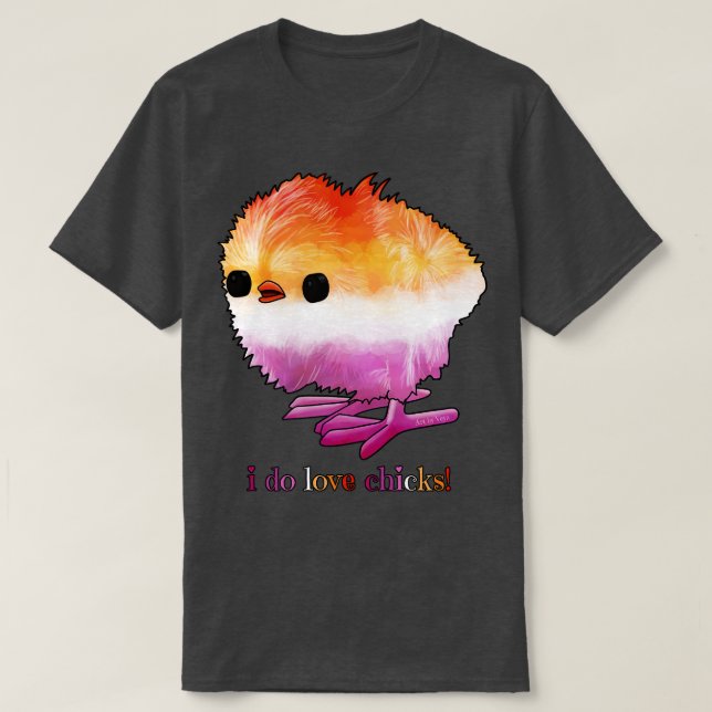 T-shirt J'aime les poussins (Design devant)