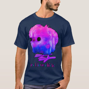 T-shirt J'aime les poussins Bi