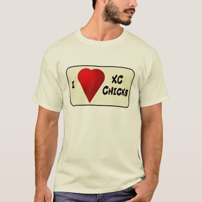 T-shirt J'aime les poussins XC (Devant)