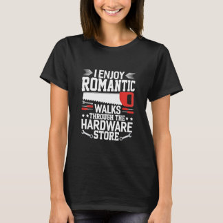 T-shirt J'aime les promenades romantiques à travers le mag