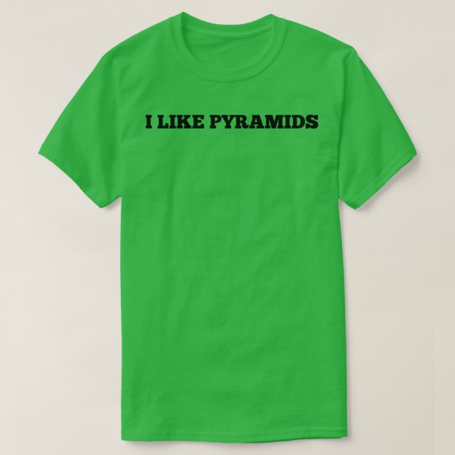 T-shirt J'aime les pyramides 1 (Design devant)